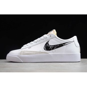 2020 Nike Blazer Mid QS HH White Black BQ4808-101 Shoes